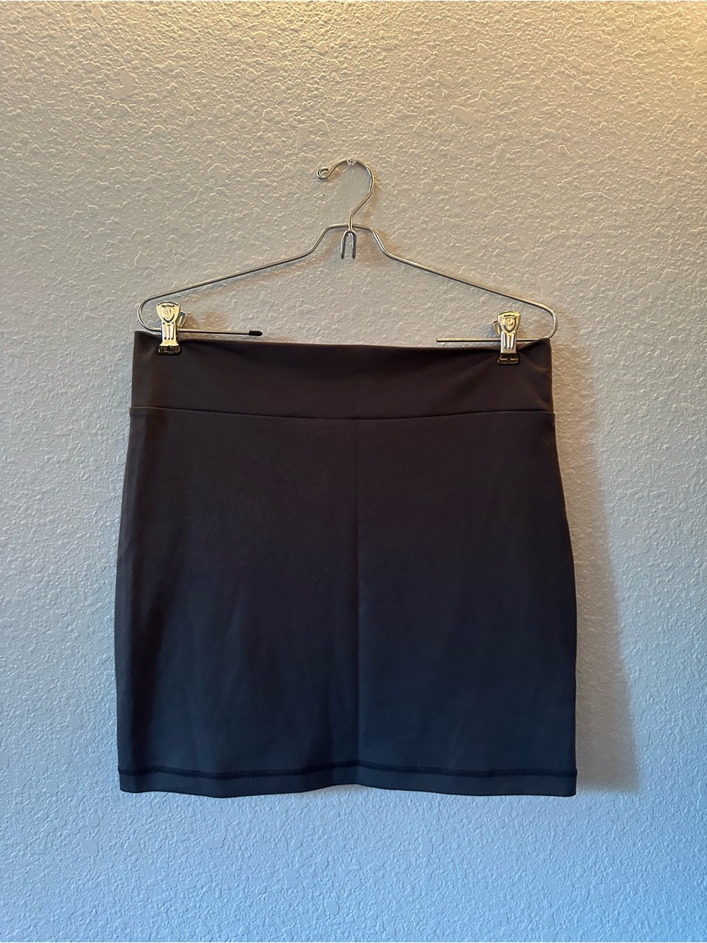 Kavu // Charcoal Grey Stretch Pencil Mini Skirt